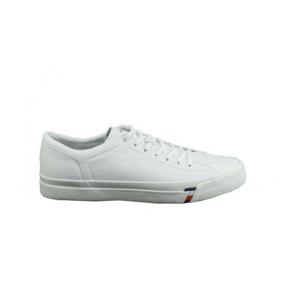 Foto van TOMMY HILFIGER HEREN SNEAKERS WIT CORPORATE LEATHER