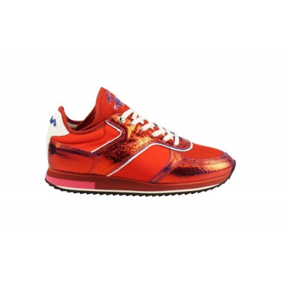 Foto van FLORIS VAN BOMMEL DAMES SNEAKER ROOD 85261/02