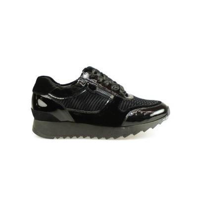 Foto van HASSIA DAMES SNEAKERS ZWART 6-301825-0100