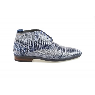 Foto van FLORIS VAN BOMMEL 10960/12 BLUE LIZARD - HALFHOGE VETERSCHOEN