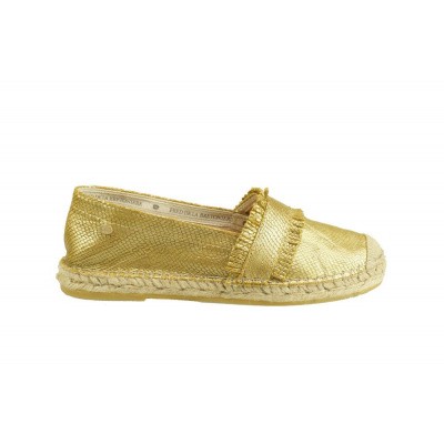 Foto van FRED DE LA BRETONIERE DAMES ESPADRILLE GEEL 152010084