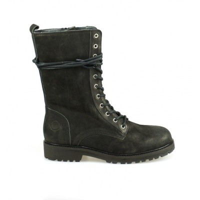 Foto van CA'SHOTT DAMES HALFHOGE VETERSCHOENEN ZWART 20026L 340