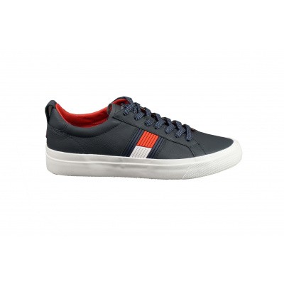 Foto van TOMMY HILFIGER HEREN SNEAKERS DONKERBLAUW FLAG DETAIL