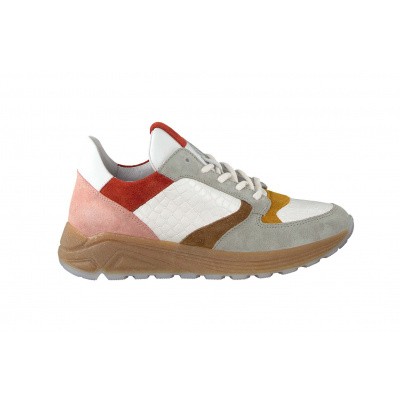 Foto van VIA VAI DAMES SNEAKERS WIT/GEEL SWAMI
