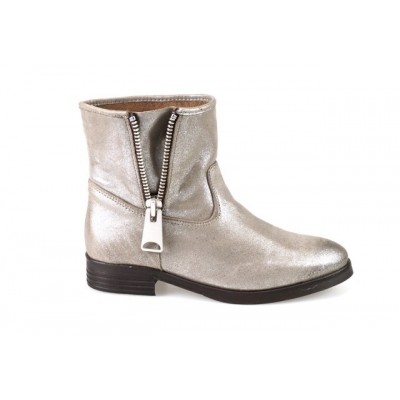 Foto van NUBIKK EMMA BIG ZIP TAUPE - KORTE LAARS