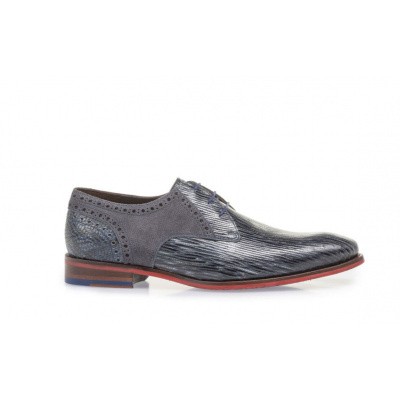 Foto van FLORIS VAN BOMMEL HEREN VETERSCHOENEN GRIJS 18107/08