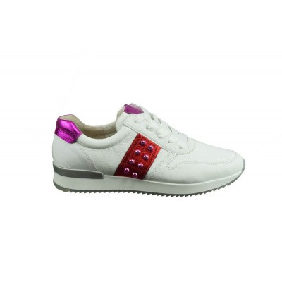 Foto van GABOR DAMES SNEAKERS WIT/ROOD 24.421-24