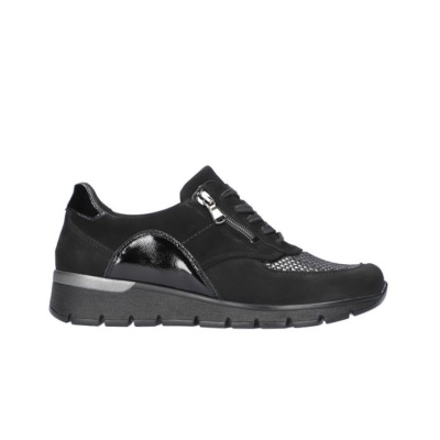 Foto van WALDLAUFER DAMES SNEAKERS ZWART K RAMONA 626K02 607 001 SCHWARZ