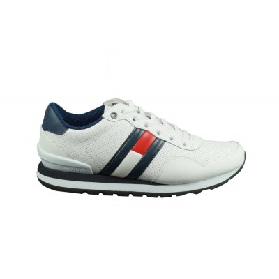 Foto van TOMMY HILFIGER HEREN SNEAKERS WIT LIFESTYLE JEANS