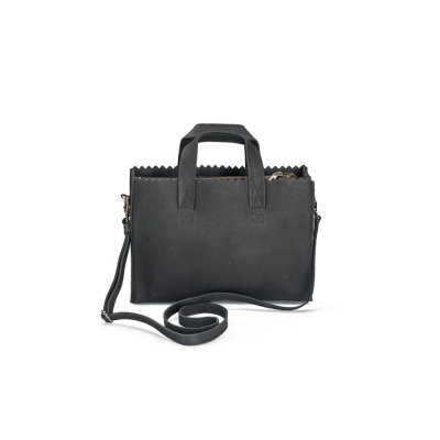 Foto van MYOMY MY PAPER BAG MINI HANDBAG CROSS-BODY HUNTER OFF BLACK - TAS