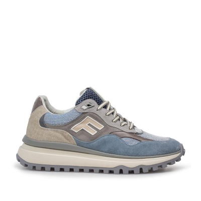 Foto van FLORIS VAN BOMMEL HEREN SNEAKERS BLAUW SFM-10238-42-01 DE GRIPPER 01.14 LIGHTBLUE G½