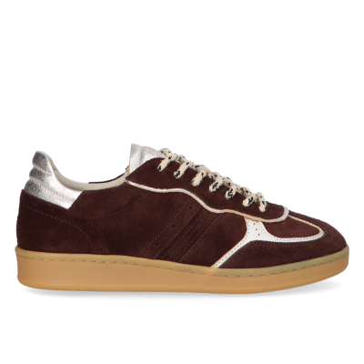 Foto van PIEDI NUDI DAMES SNEAKERS PN-IMOLA-0126 IMOLA DARK BROWN SUEDE H