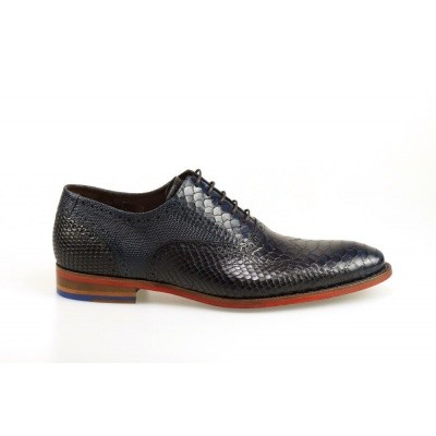 Foto van FLORIS VAN BOMMEL HEREN VETERSCHOENEN BLAUW 19104/17