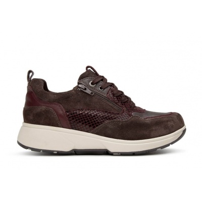 Foto van XSENSIBLE DAMES SNEAKERS BRUIN 30215.3 GRENOBLE HX 360 DARK BROWN COMBI