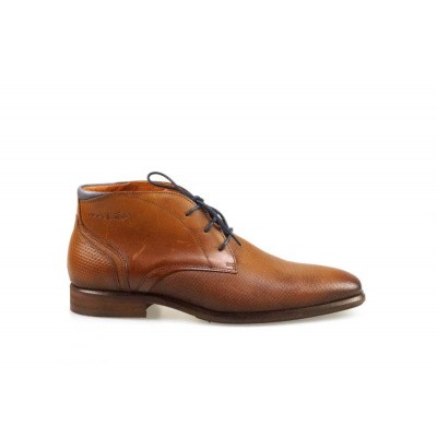 Foto van VAN LIER HEREN HALFHOGE VETERSCHOENEN COGNAC 1951701