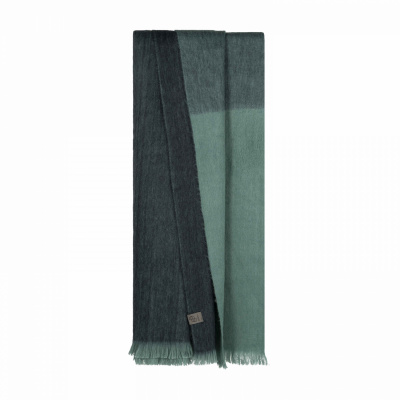 Foto van BUFANDY SJAAL GROEN BRUSHED OMBRE
