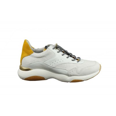 Foto van VIA VAI DAMES SNEAKERS WIT/GEEL MARINA