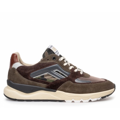 Foto van FLORIS VAN BOMMEL HEREN SNEAKERS GROEN SFM-10154-51-02 DE TREENER 01.19 DARKGREEN