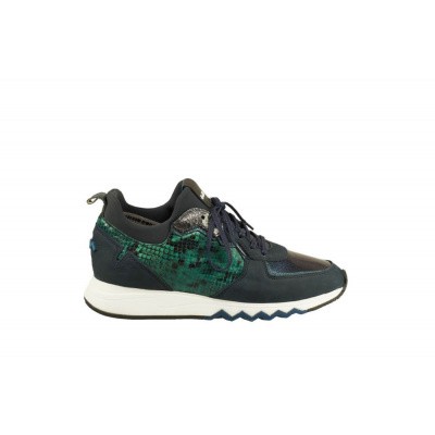 Foto van FLORIS VAN BOMMEL DAMES SNEAKERS PETROL 85288/06