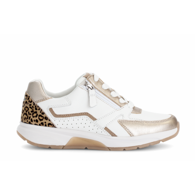 Foto van GABOR ROLLINGSOFT DAMES SNEAKERS WIT 86.878.53 CERVO/PERL/LEO-WEISS/PUDER/NATUR