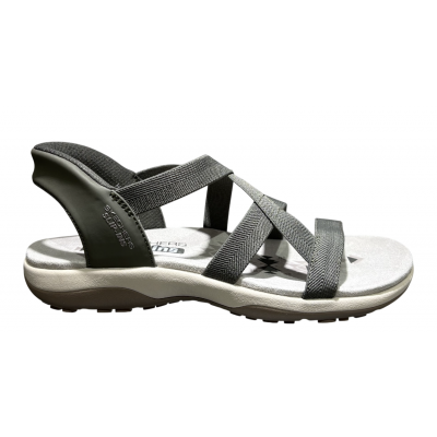 Foto van SKECHERS DAMES SANDALEN GROEN 163460 OLV REGGAE SLIM STRETCH FLEX