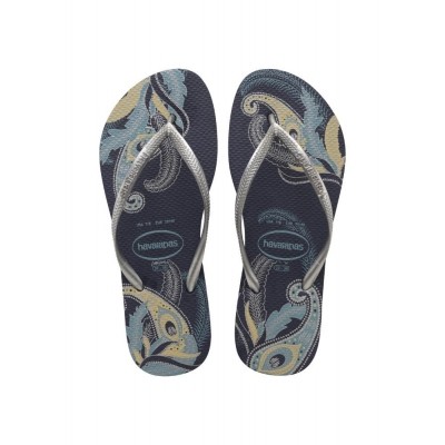 Foto van HAVAIANAS SLIM ORGANIC NAVY/SILVER - SLIPPER