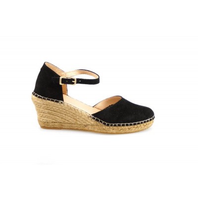 Foto van FRED DE LA BRETONIERE DAMES ESPADRILLE ZWART 153010107