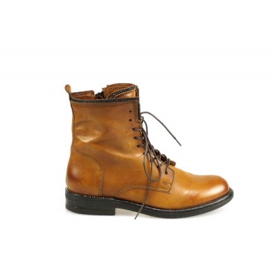 Foto van MJUS DAMES HALFHOGE VETERSCHOENEN BRUIN 971261-201