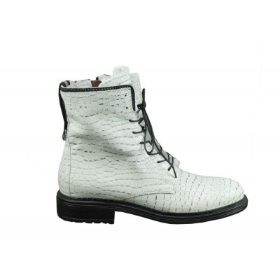 Foto van MJUS DAMES HALFHOGE VETERSCHOENEN WIT 223204-501