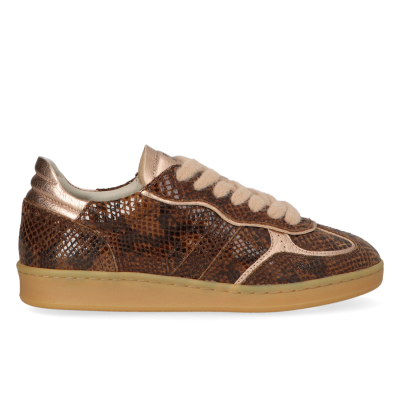 Foto van PIEDI NUDI DAMES SNEAKERS BRUIN PN-IMOLA-0125 IMOLA BROWN PRINT LEATHER H