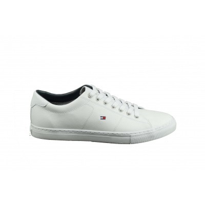 Foto van TOMMY HILFIGER HEREN SNEAKERS WIT ESSENTIAL LEATHER