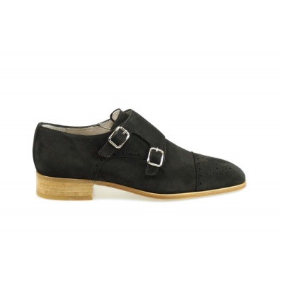 Foto van PERTINI DAMES GESPSCHOENEN ZWART 15959D2