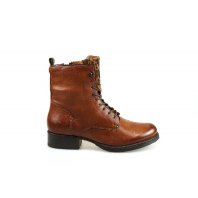 Foto van MJUS DAMES HALFHOGE VETERSCHOENEN BRUIN 177219-601