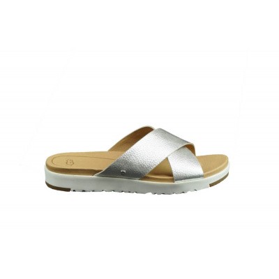 Foto van UGG DAMES SLIPPERS ZILVER KARI METALLIC