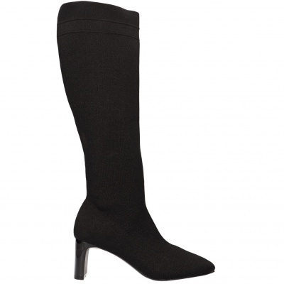 Foto van LA STRADA DAMES LAARZEN ZWART 2404538 4500 BLACK/SILVER
