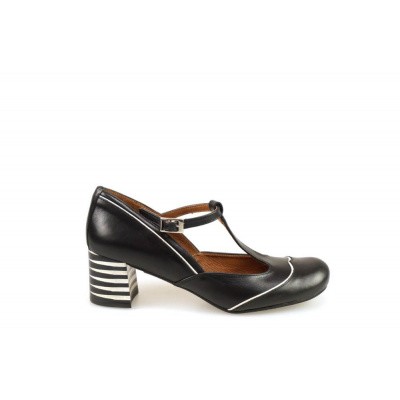 Foto van NEMONIC DAMES PUMP ZWART 2053 MEDISON NEGRO PISO VINTAGE