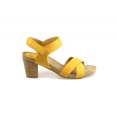 Foto van CA'SHOTT DAMES SANDALEN GEEL 15054
