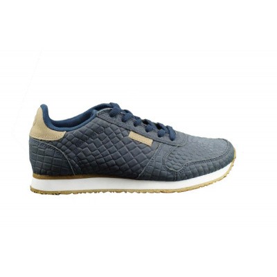 Foto van WODEN DAMES SNEAKERS DONKERBLAUW YDUN CROCO