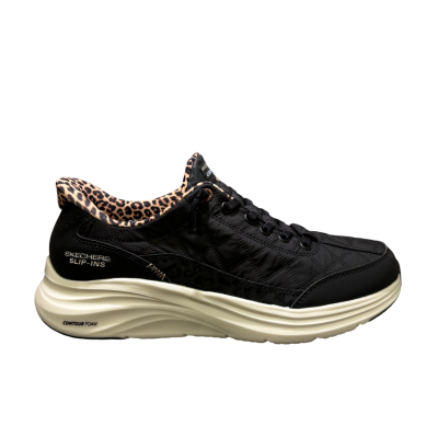 Foto van SKECHERS DAMES SNEAKERS 150419 BLK CONTOUR FOAM LEOPARD DREAM