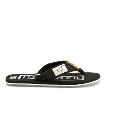 Foto van TOMMY HILFIGER HEREN SLIPPERS DONKERBLAUW BEACH SANDAL