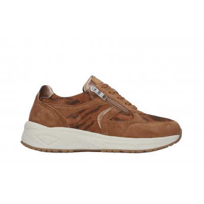 Foto van WALDLAUFER DAMES SNEAKERS 703002 106 064 JILL COGNAC