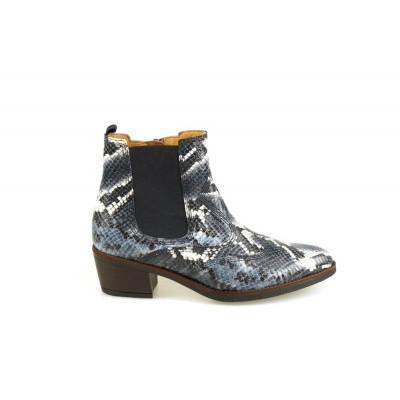 Foto van GABOR DAMES KORTE LAARZEN BLAUW SNAKE 31.601-36