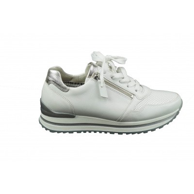 Foto van GABOR DAMES SNEAKERS WIT/ZILVER 46.528.50