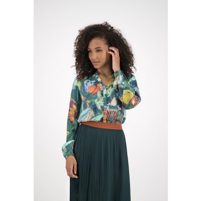 Foto van POM AMSTERDAM BLOUSE GROEN PARADISE GREEN