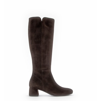 Foto van GABOR DAMES LAARZEN BRUIN 75.689.18 SAMTCHEVREAU MICRO CHOCOLATE M