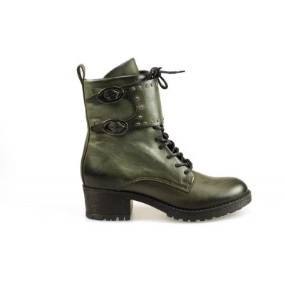 Foto van MJUS DAMES HALFHOGE VETERSCHOENEN GROEN 133225-201-6214