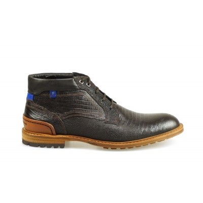 Foto van FLORIS VAN BOMMEL HEREN HALFHOGE VETERSCHOENEN DONKERBRUIN 10228/02