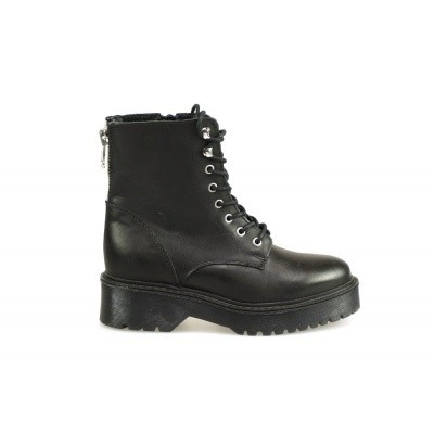 Foto van PS POELMAN DAMES HALFHOGE VETERSCHOENEN ZWART 5648