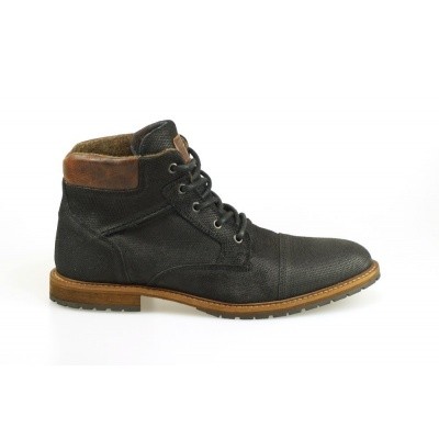 Foto van BULLBOXER HEREN HALFHOGE VETERSCHOENEN ZWART 901K55458E CABK