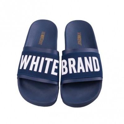 Foto van THE WHITE BRAND ELASTIC MINIMAL NAVY - SLIPPER